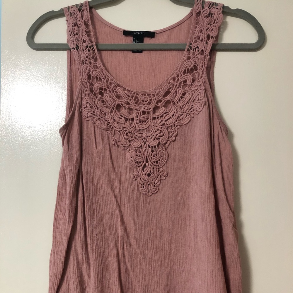 Tank with Lace Detailing